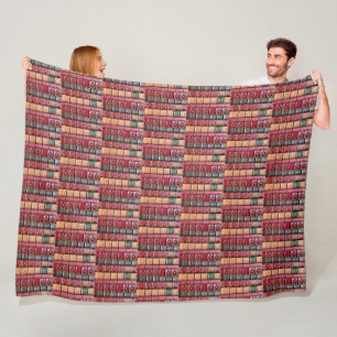 Old Book Library (English Essays) Fleece Blanket