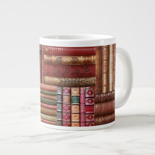 Old Book Library Large Coffee Mug