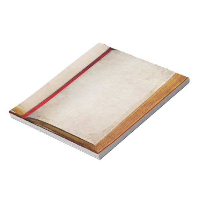 Old Book Pages Notepad (Rotated)