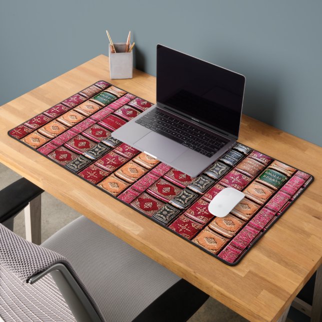 Old Books Library Desk Mat (Office 2)