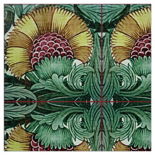 Old Botanical Victorian Design For Textiles Fabric