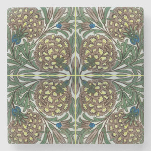 Old Botanical Victorian Design Stone Coaster