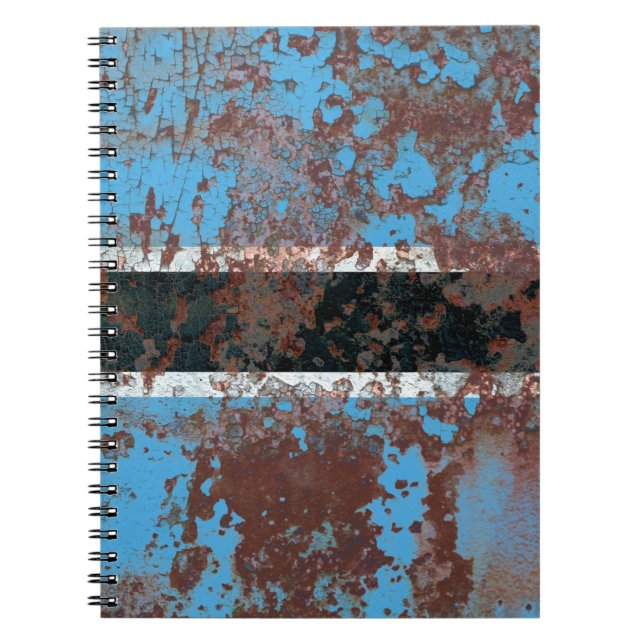 Old Botswana grunge background flagabstract, aged, Notebook (Front)