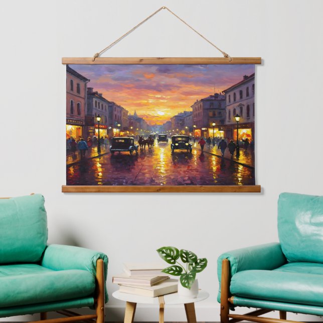 Old Boulevard Hanging Tapestry (Living Room)