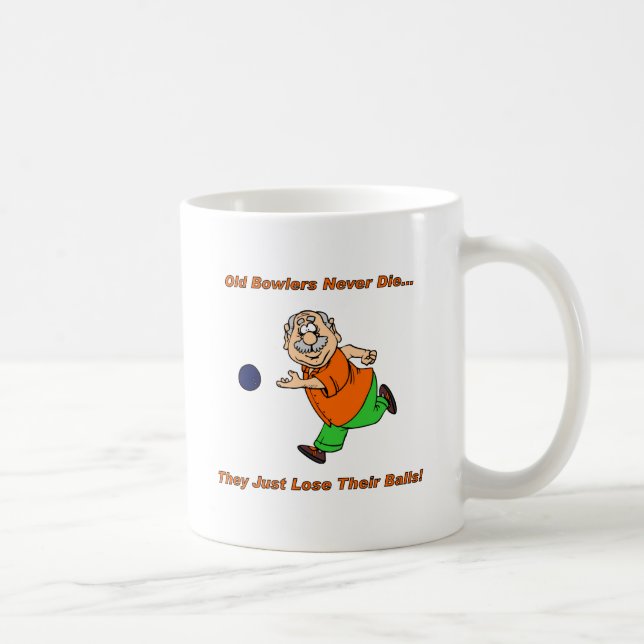 Old Bowlers Never Die Coffee Mug (Right)