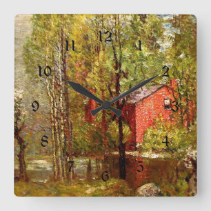 Old Brick House on the Neponset Square Wall Clock