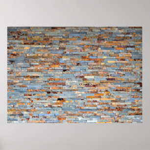 Old Brick Wall Backdrop Poster