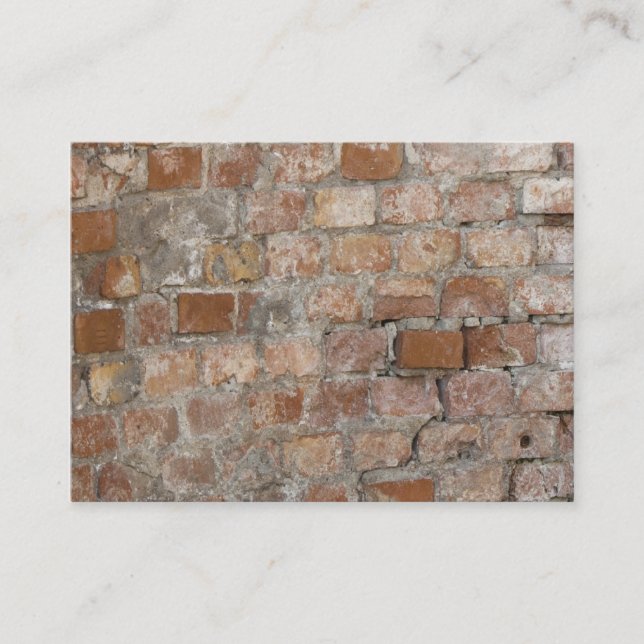 Old Brick Wall Business Card (Front)