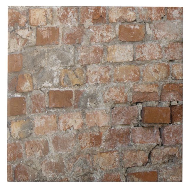 Old Brick Wall Ceramic Tile (Front)