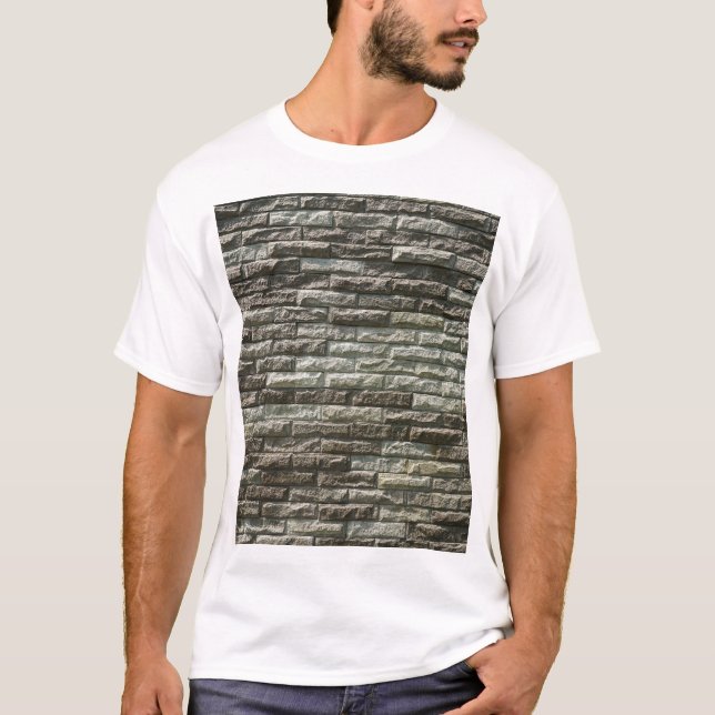 Old Brick Wall: Distressed Texture T-Shirt (Front)