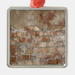 Old Brick Wall Metal Tree Decoration