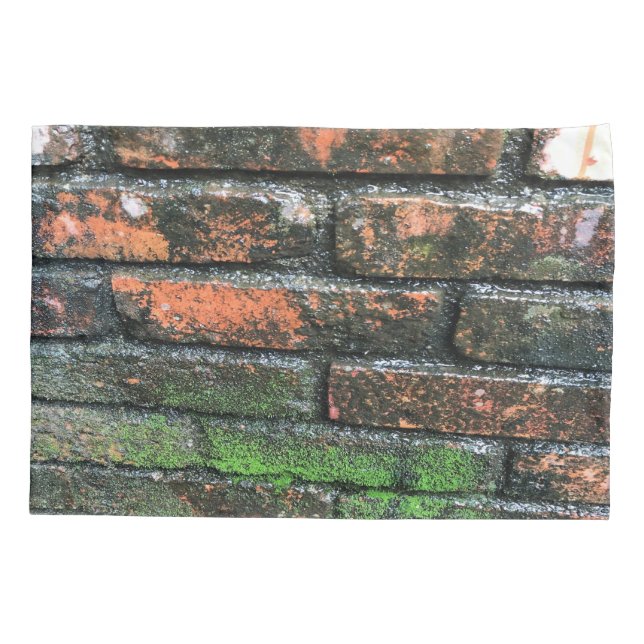 Old Brick Wall Pillowcase (Back)