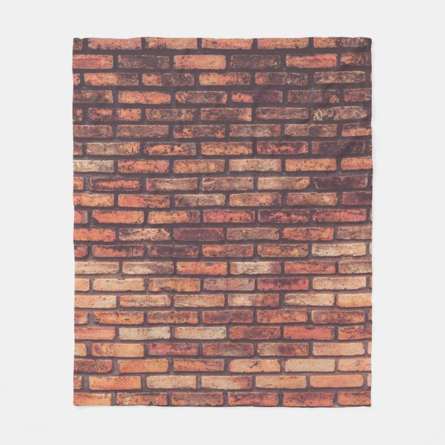 old brick wall texture backgroundbackground,hipste fleece blanket (Front)