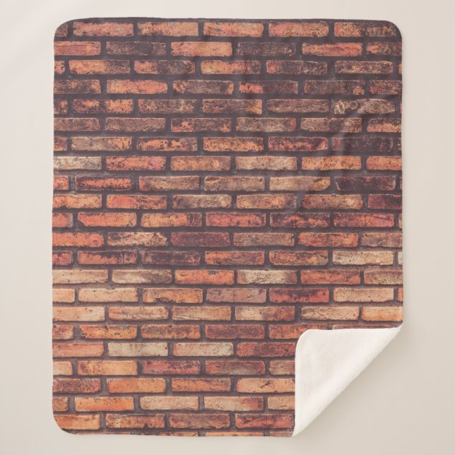 old brick wall texture backgroundbackground,hipste sherpa blanket (Front)