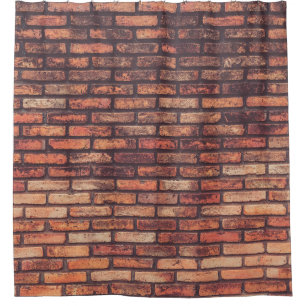 old brick wall texture backgroundbackground,hipste shower curtain