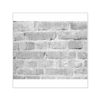 Old brick wall with peeling cladding