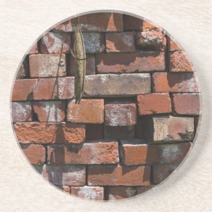 Old Bricks Abstract Coaster