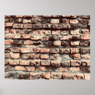Old bricks wallbackground,block,brick,brown,old,pa poster