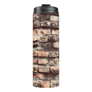 Old bricks wallbackground,block,brick,brown,old,pa thermal tumbler