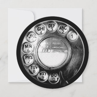 Old British Telephone Dial Design