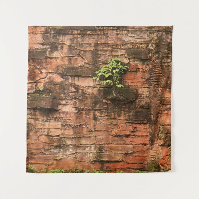 Old broken brick wall tapestry (Front)