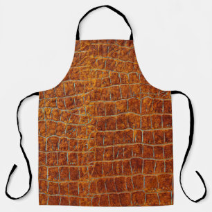 Old brown animal leather texture apron