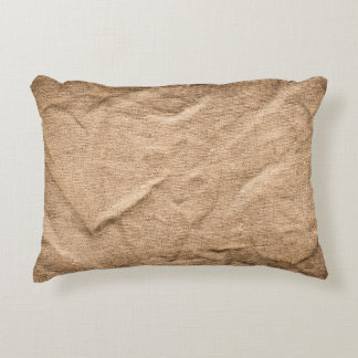 Old brown cloth: textured background. decorative cushion