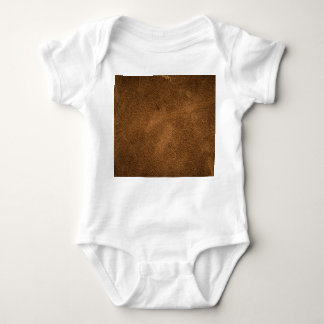 Old Brown Leather: Textured Background Baby Bodysuit