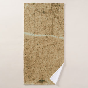 Old brown paper texture. Vintage paper. Aged vinta Bath Towel