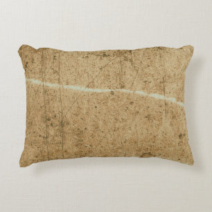 Old brown paper texture. Vintage paper. Aged vinta Decorative Cushion