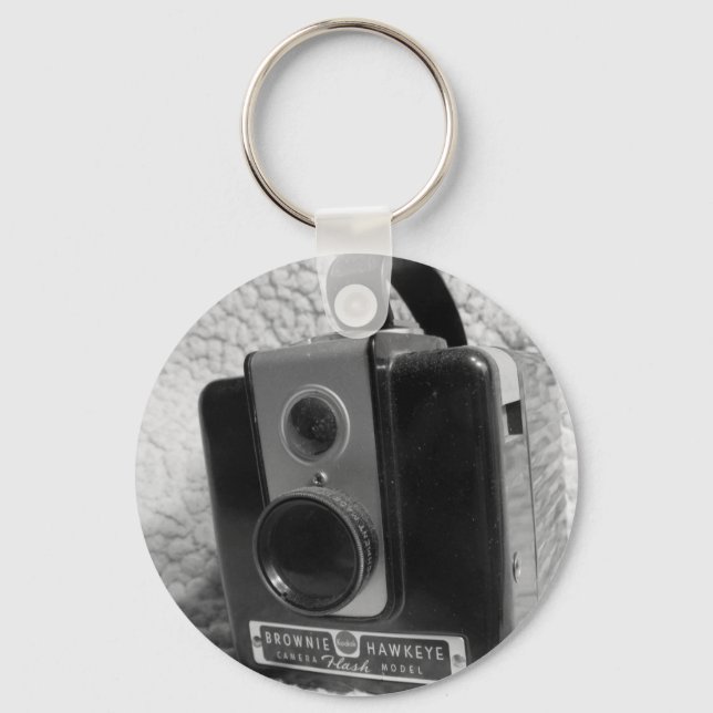 Old Brownie Hawkeye Camera Key Ring (Front)