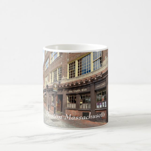 Old building in Boston Massachusetts Coffee Mug (Center)