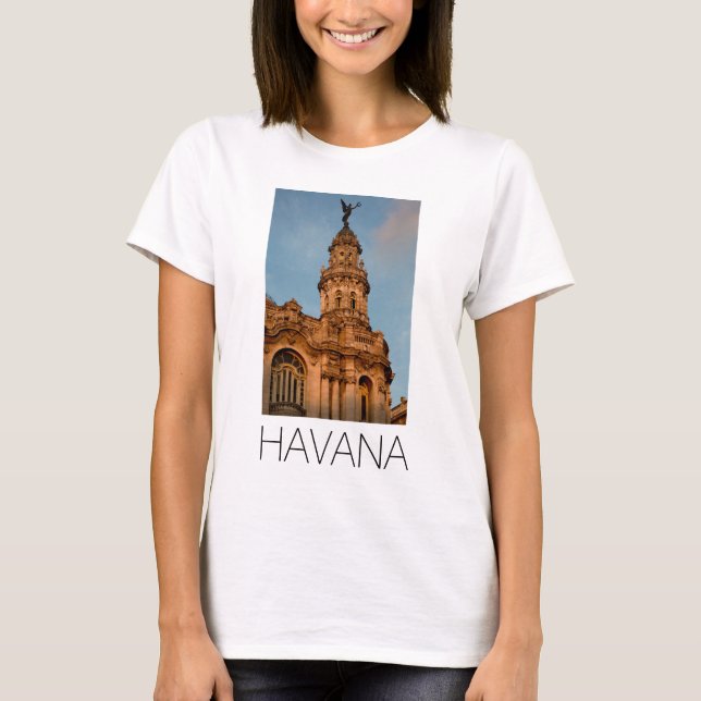 Old building Spire, Havana, Cuba T-Shirt (Front)