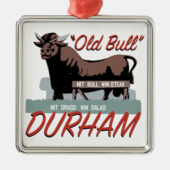 Old Bull Durham Metal Tree Decoration (Front)
