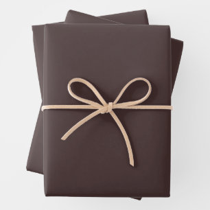 Old Burgundy Solid Colour Wrapping Paper Sheet