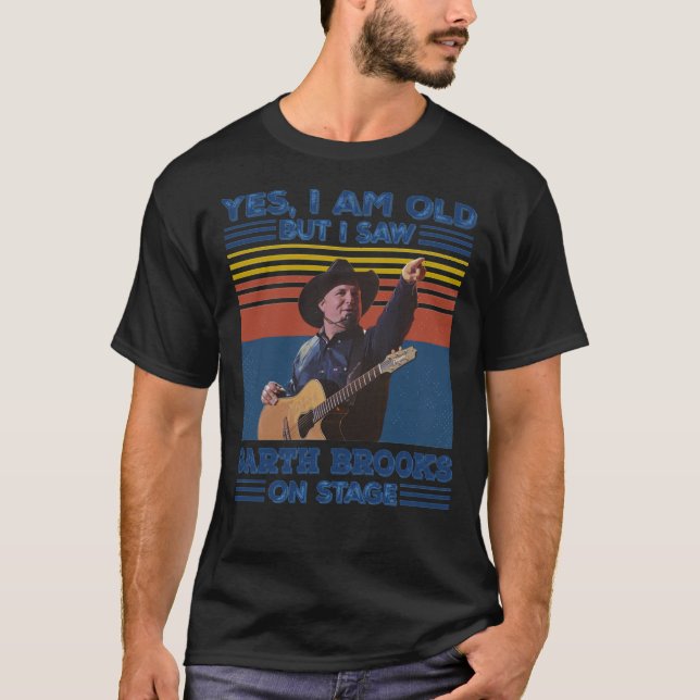 Old But I Saw Garth Brooks On Essential Essential  T-Shirt (Front)