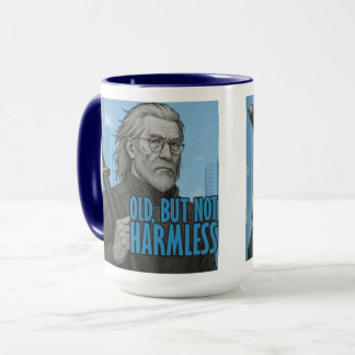 Old But Not Harmless Cyberpunk Samurai Mug