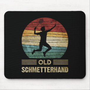 Old Butterhand Dminton Shuttle Vintage Funny  Mouse Pad