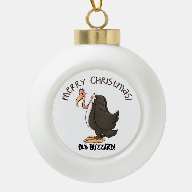 Old Buzzard Holiday Christmas ornament (Front)