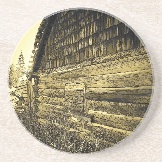 Old cabin coaster (Front)