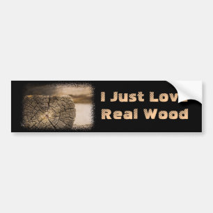 Old Cabin Textures Bumper Sticker