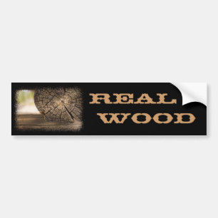 Old Cabin Wood Textures Bumper Sticker