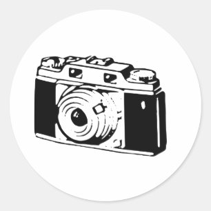 Old Camera Classic Round Sticker