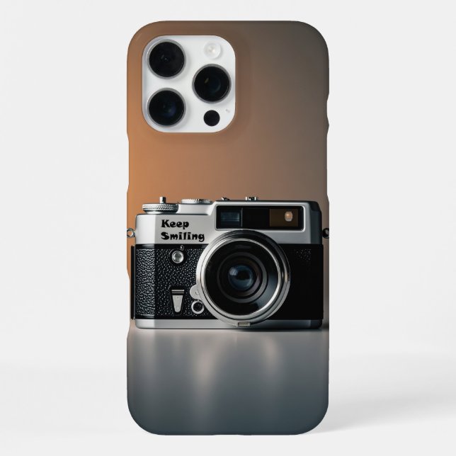Old camera photographe, vintage camera iPhone case (Back)