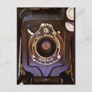 Old camera postcard