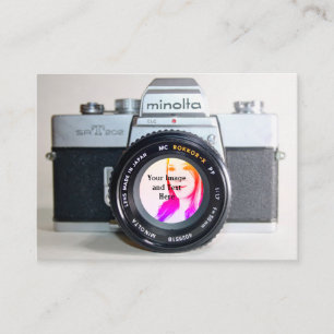 Old Camera Taking Your Photo Business Card