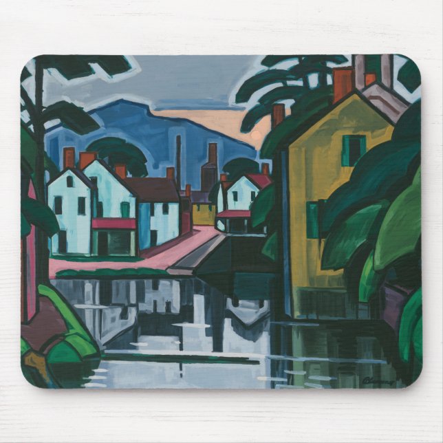 “Old Canal Port” art mousepad (Front)