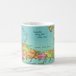 Old Cape Cod Map Coffee Mug