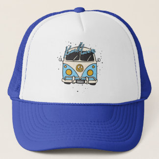 old car - blue trucker hat