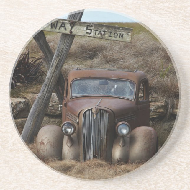 Old car coaster (Front)
